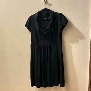 Torrid Pink Tag Black Sweater Cowl Dress size 0x